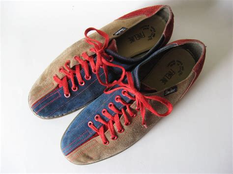 vintage bowling shoes mens|vintage suede bowling shoes.